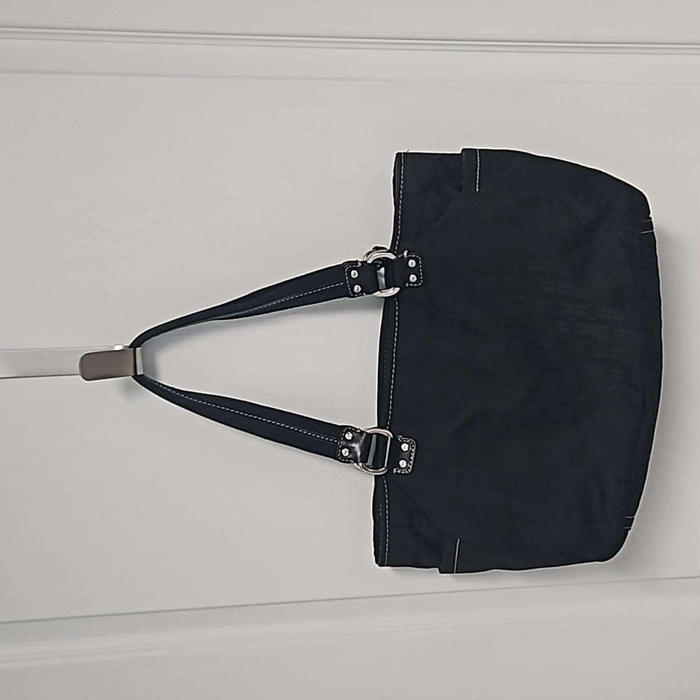 Vtg Fossil Blackburn Signature Canvas & Leather S… - image 5